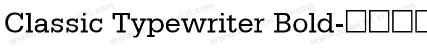Classic Typewriter Bold字体转换